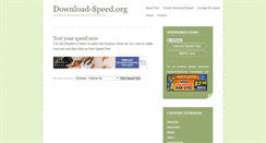 Desktop Screenshot of download-speed.org
