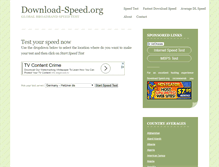 Tablet Screenshot of download-speed.org